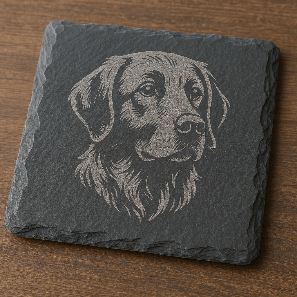 Custom Engraved Slate Coasters