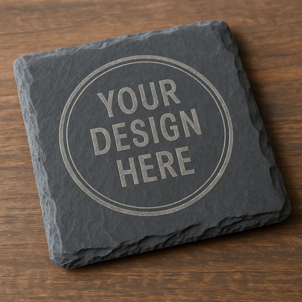 Custom Engraved Slate Coasters
